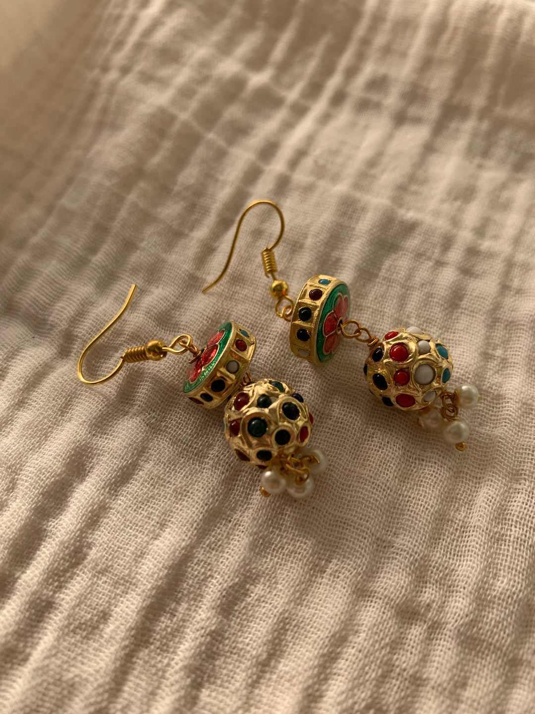 Jadau Goli Earrings