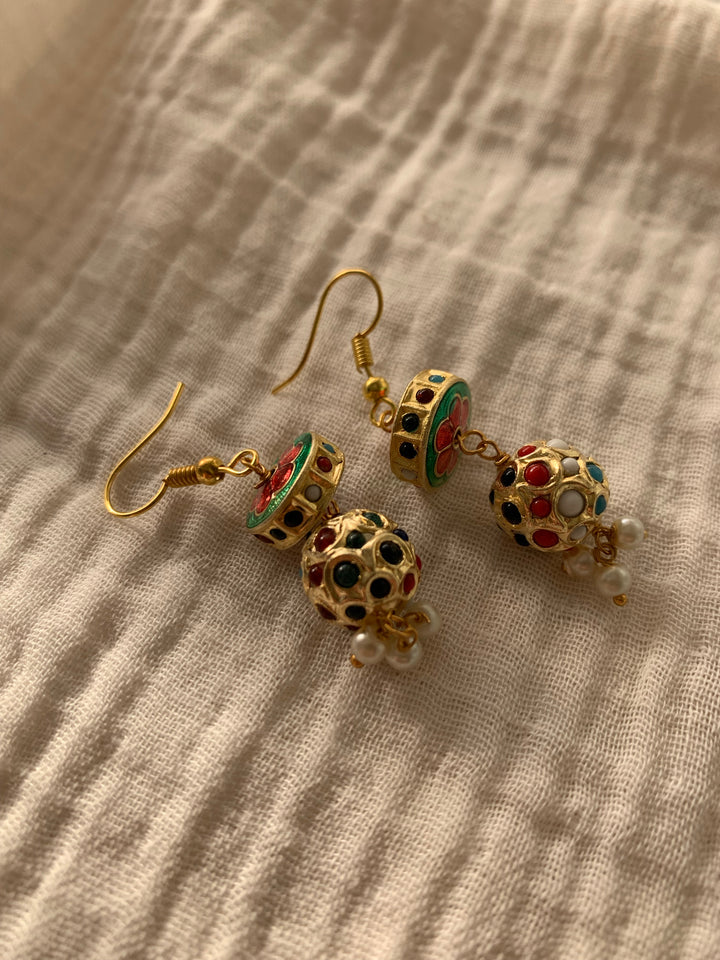 Jadau Goli Earrings