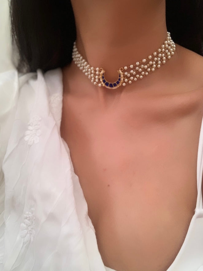 Crescent Choker Necklace