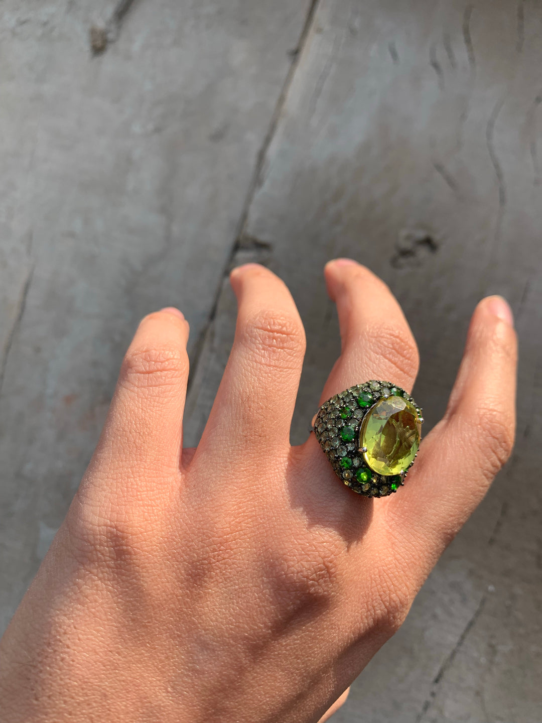 Olive Ocean Ring