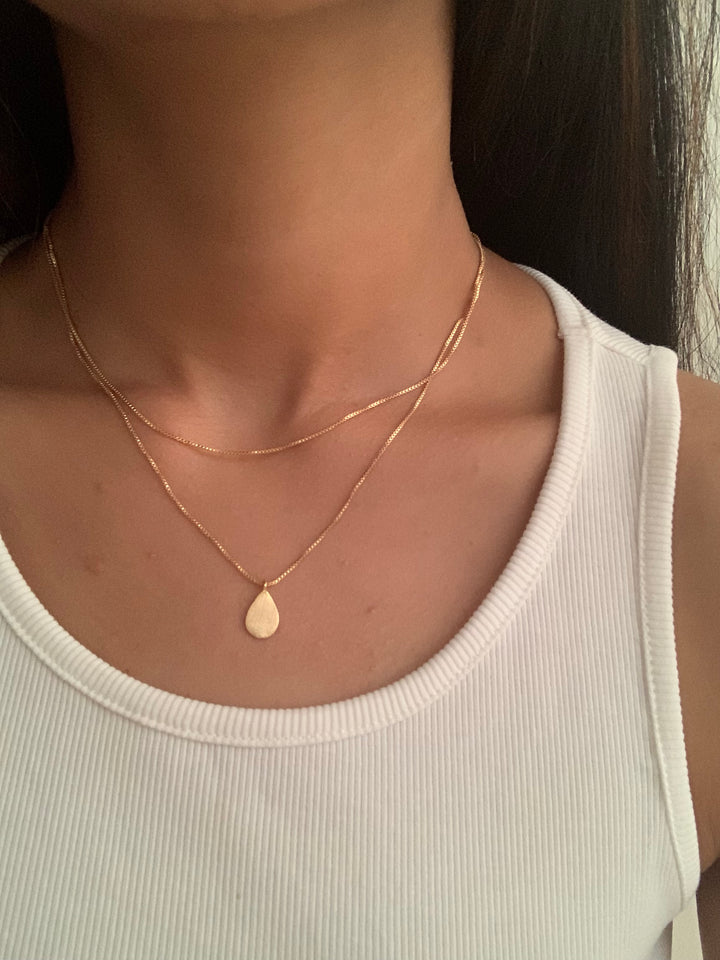 Drop Duo Minimal Necklace