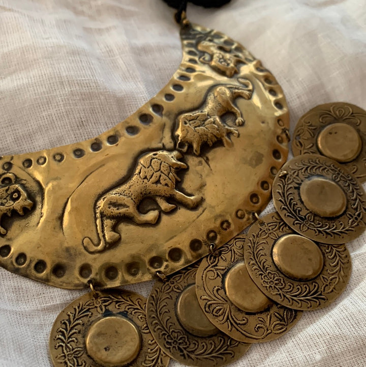 Gilded Lion Necklace