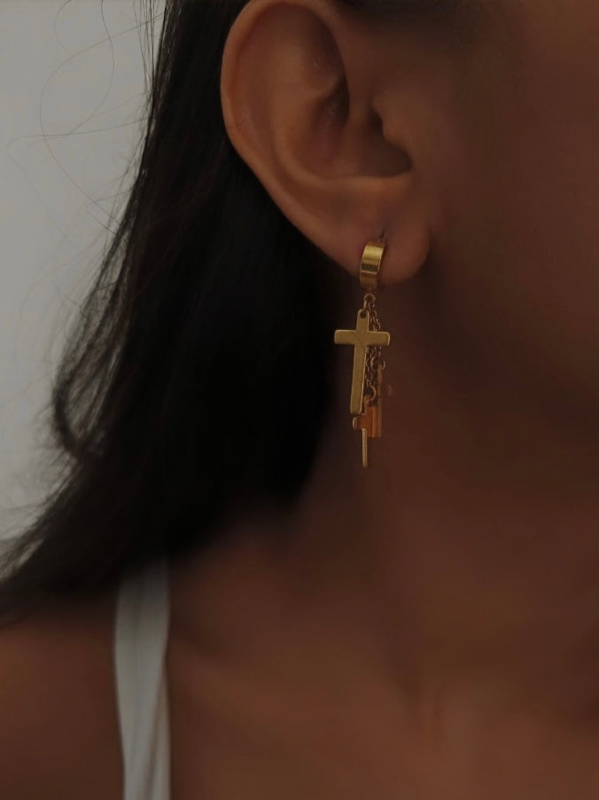 Cross Seoul Earrings