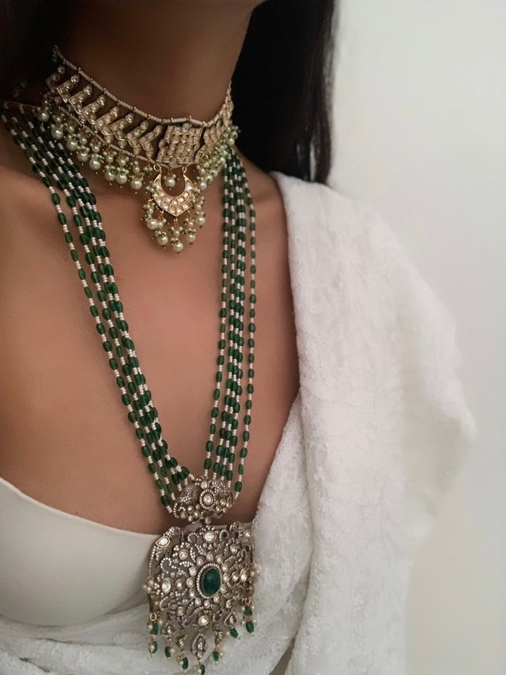 Green Zari Necklace