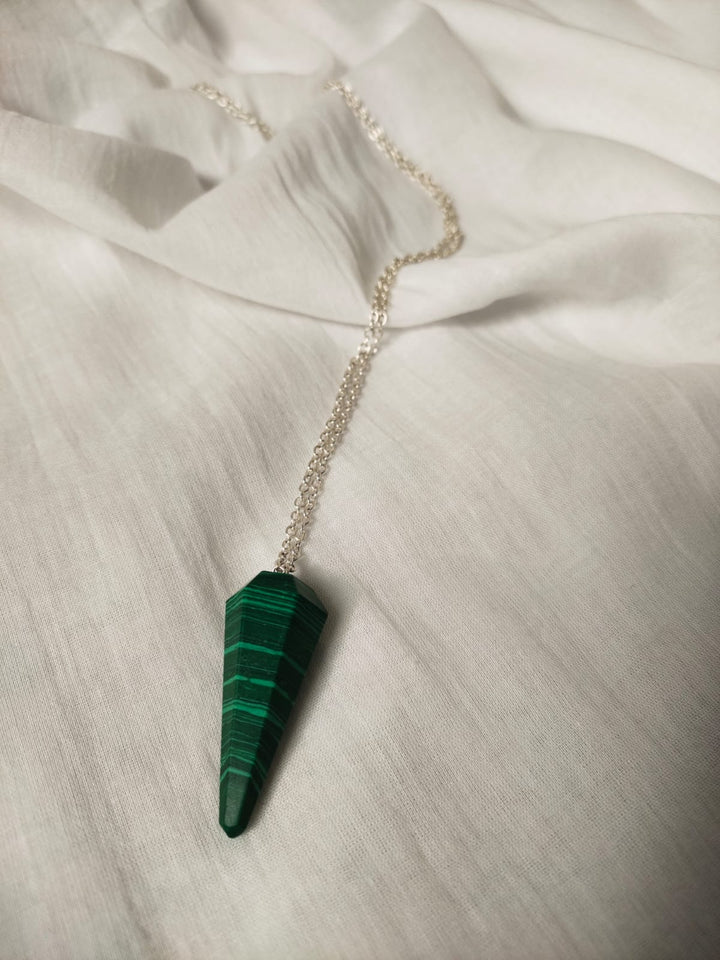 Malachite Pyramid Necklace