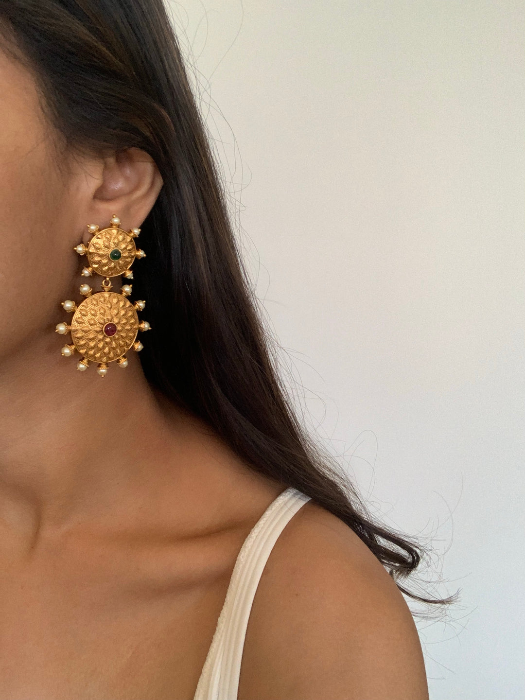 Sun Temple Earrings