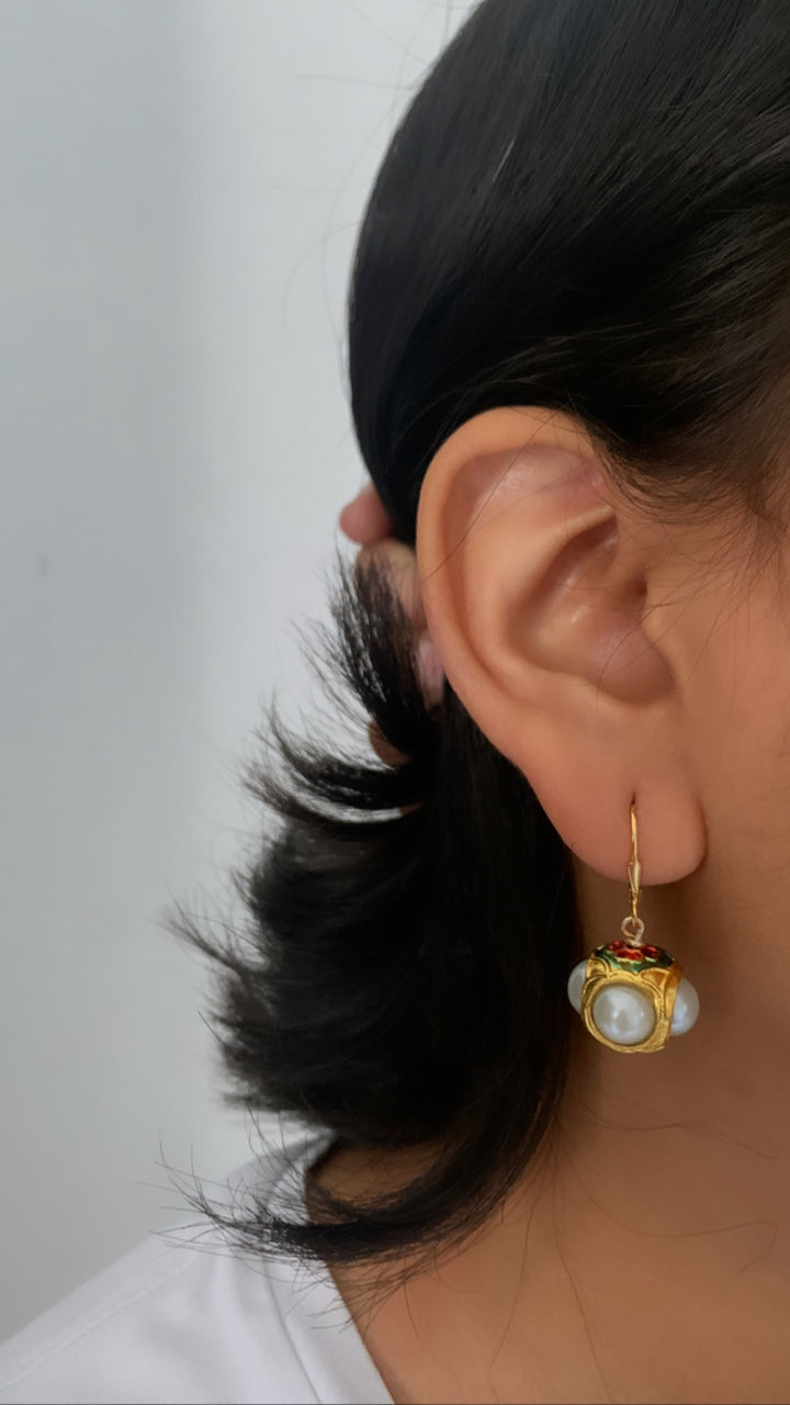 Mogra Moti Earrings