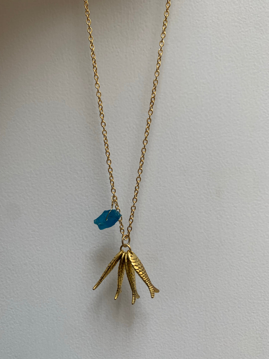 Aqua Fish Necklace