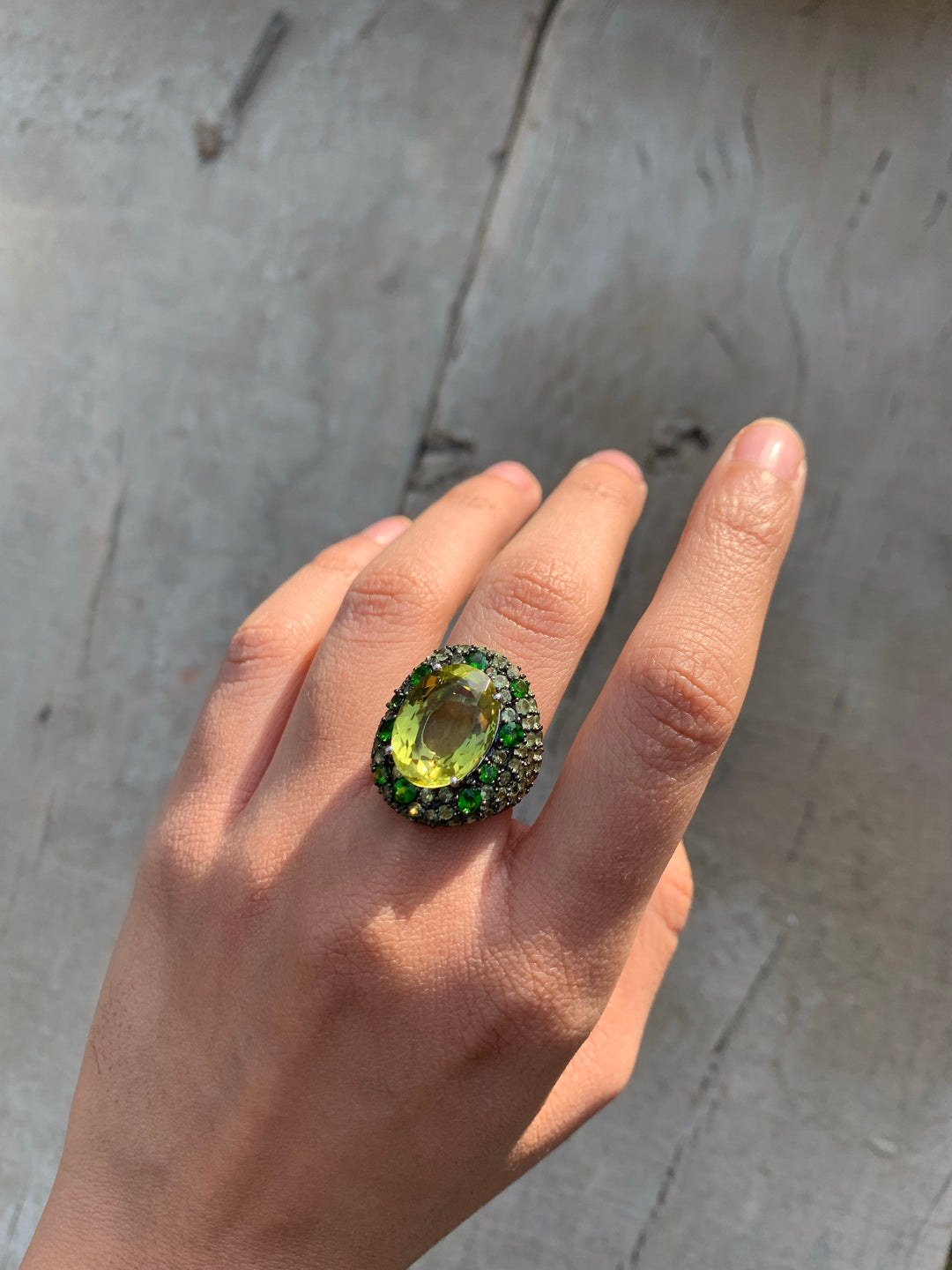 Olive Ocean Ring