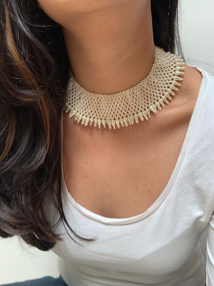 Pearl Mesh Necklace