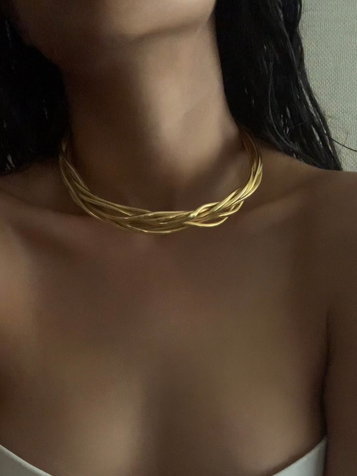 Coil Punk Necklace