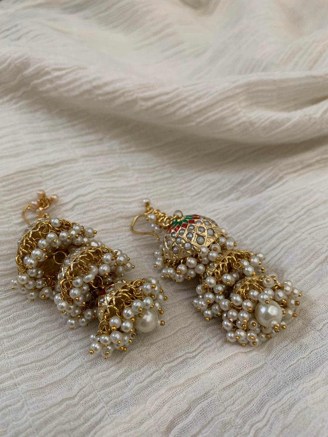 Trio Jhumki Earrings