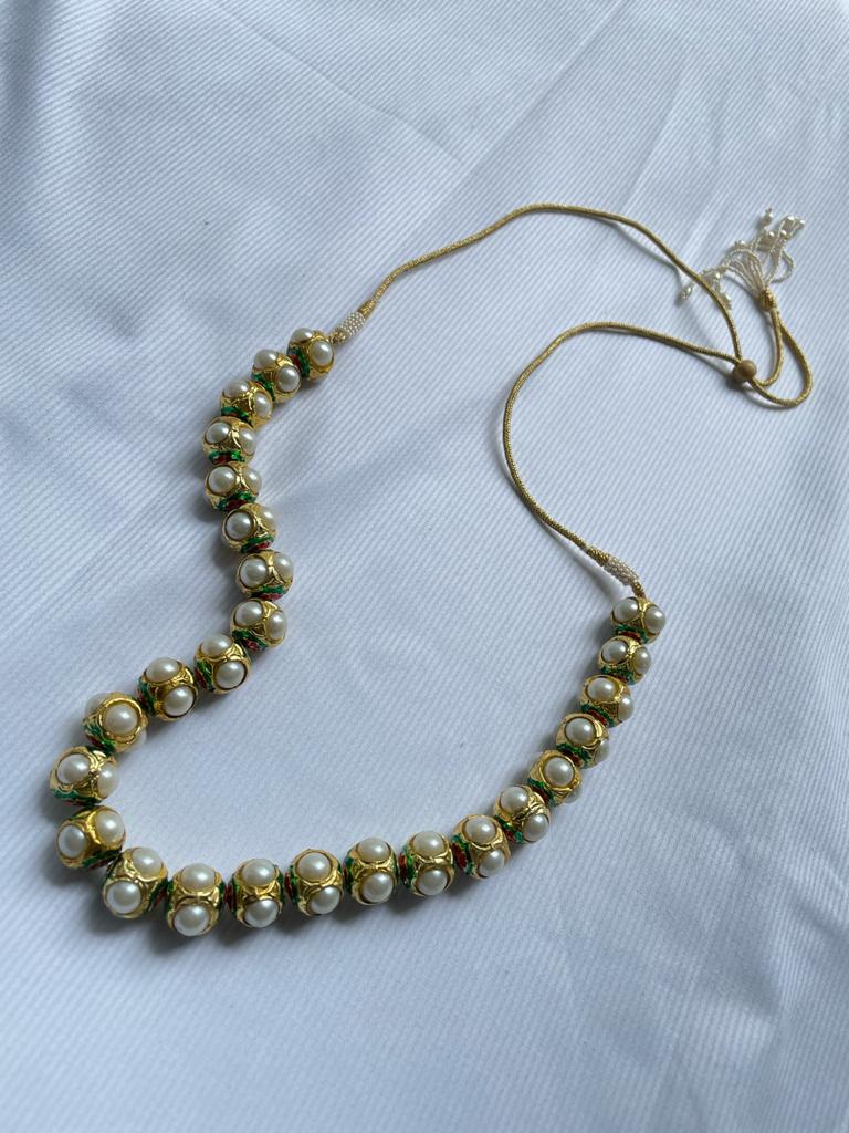 Mogra Moti Ladh Necklace