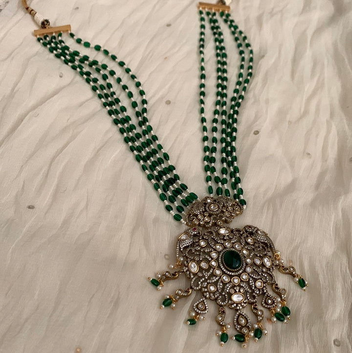 Green Zari Necklace