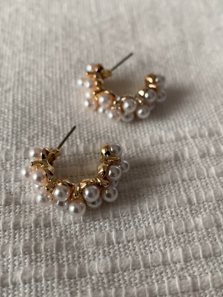 Pearl Hub Earrings