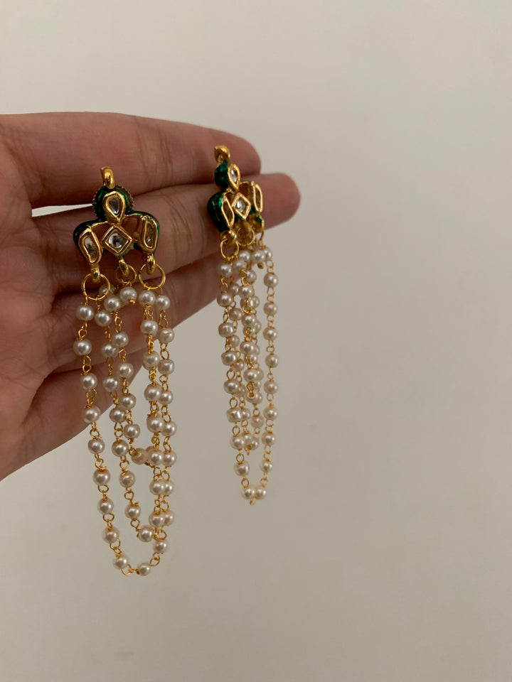 Trishul Curtain Earrings