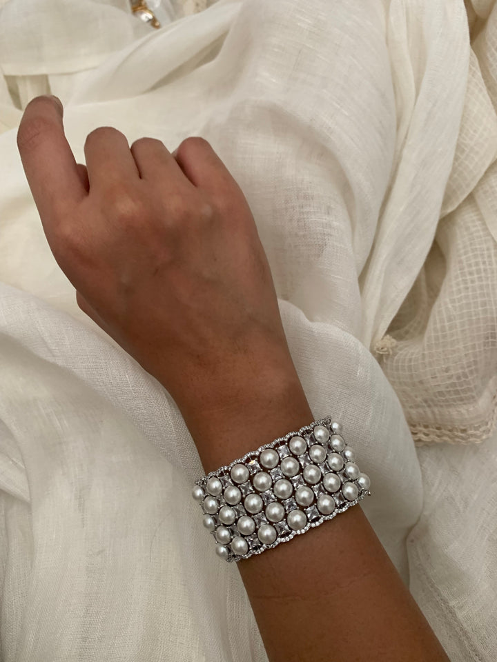 Pearl Hive Cuff Bracelet