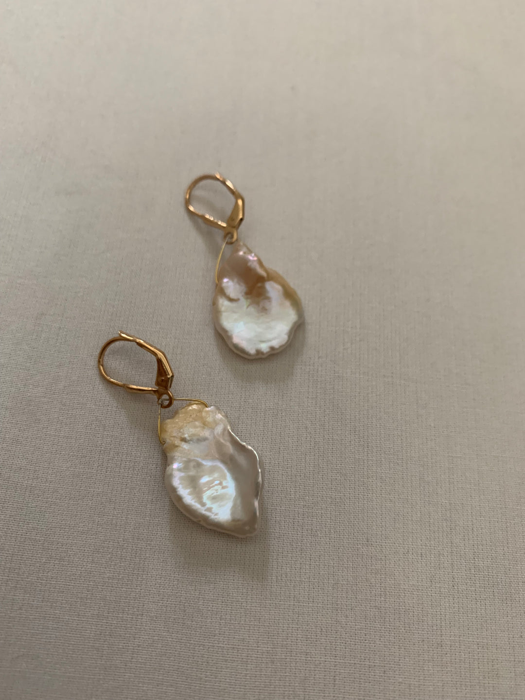 Baroque Pearl Chip Earrings