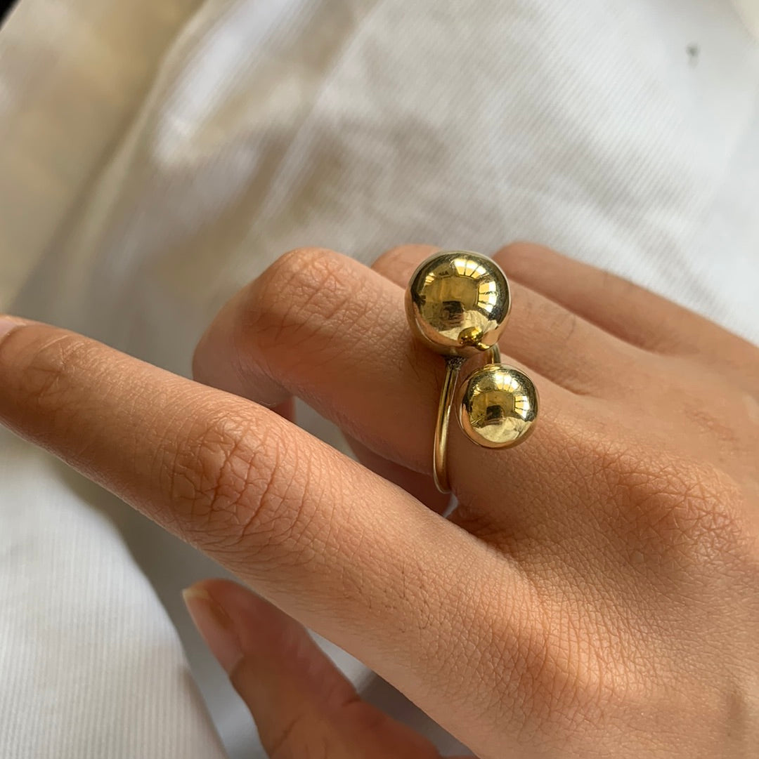 Gold Globe Ring