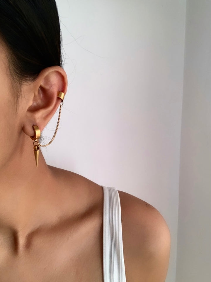 Ear Cuff Chain Earrings