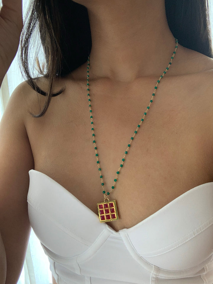 Checker Necklace