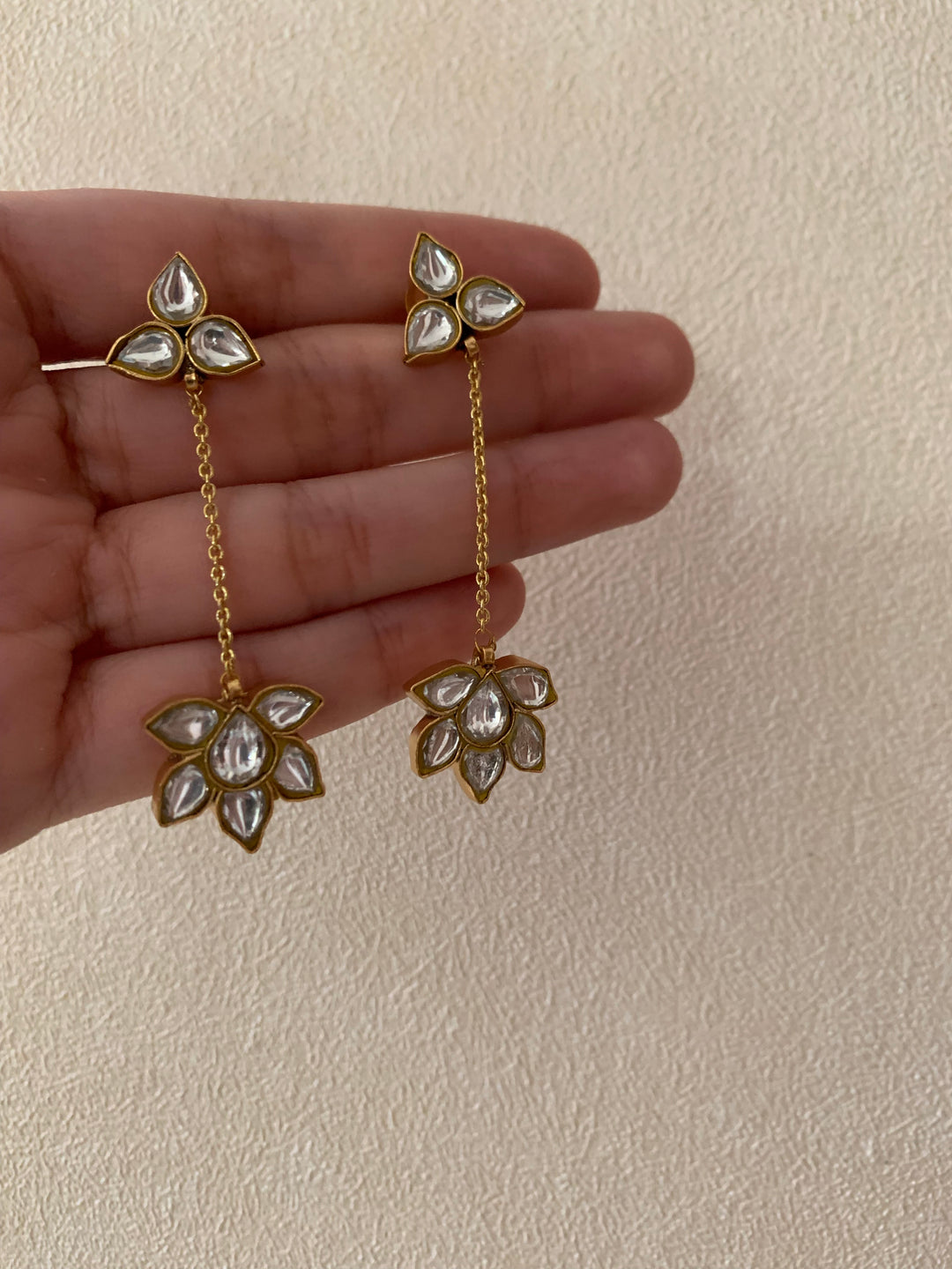 Lotus Hanging Earrings