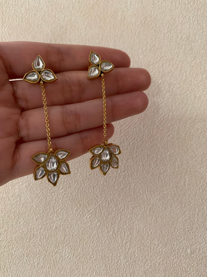 Lotus Hanging Earrings