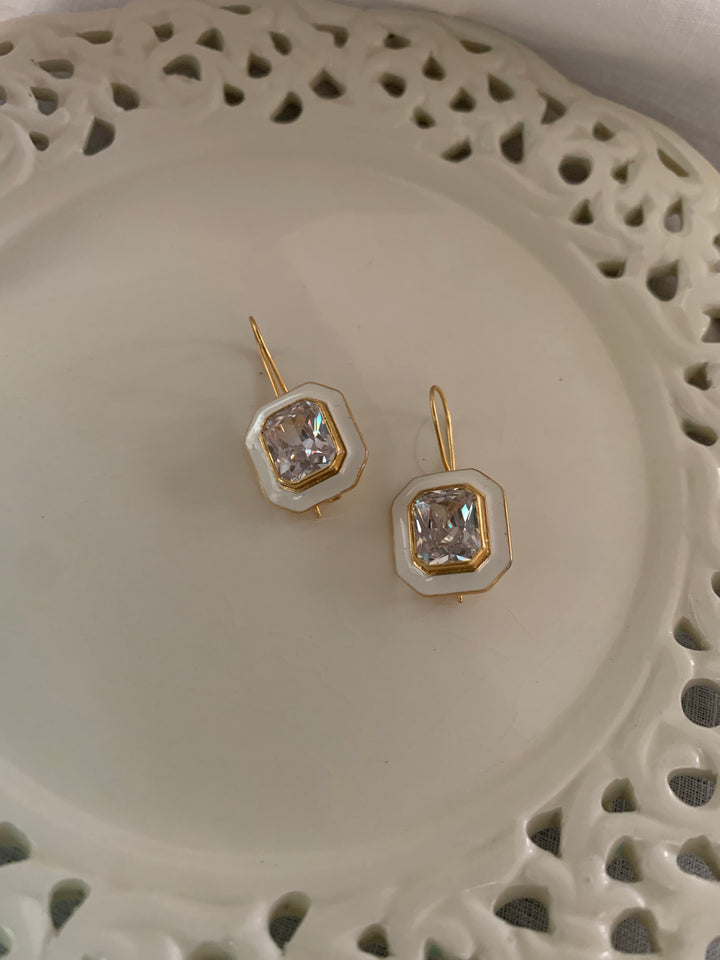 White Carnival Earrings