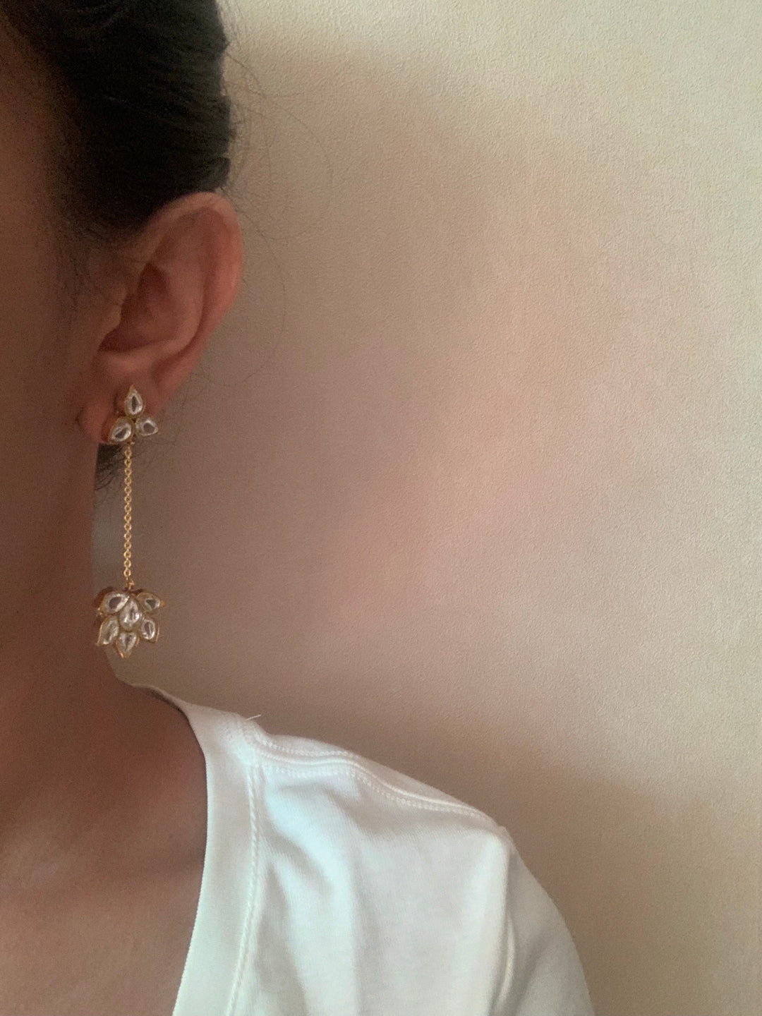 Lotus Hanging Earrings