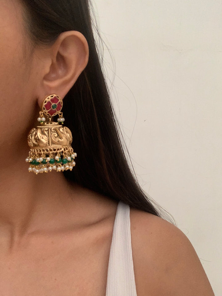 Kalash Phool Earrings