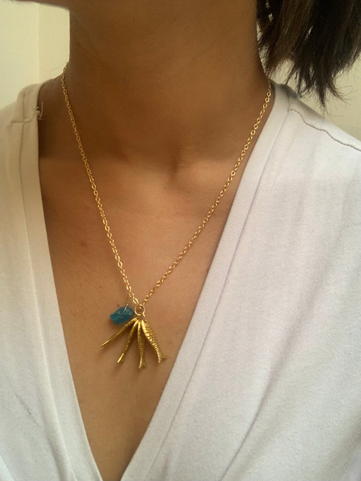 Aqua Fish Necklace