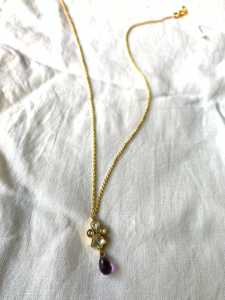 Amethyst Jadau Necklace