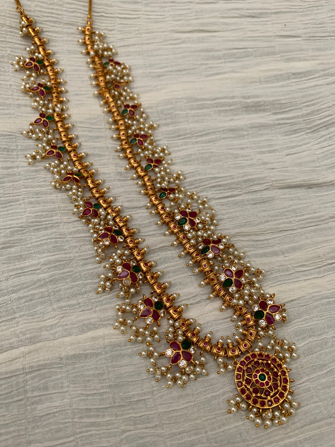 Manglam Temple Necklace Set