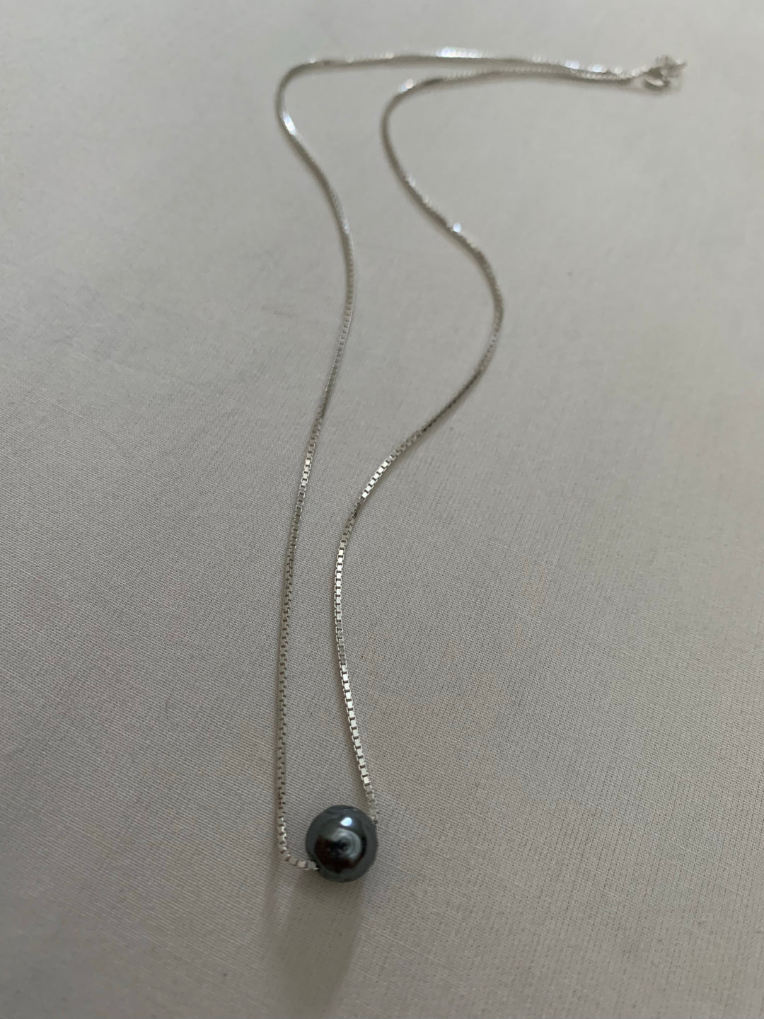 Silver Pearl Necklace