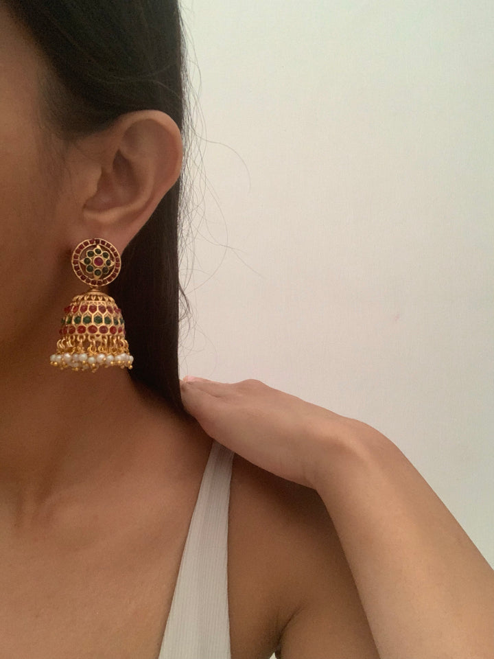 Gold Hive Earrings