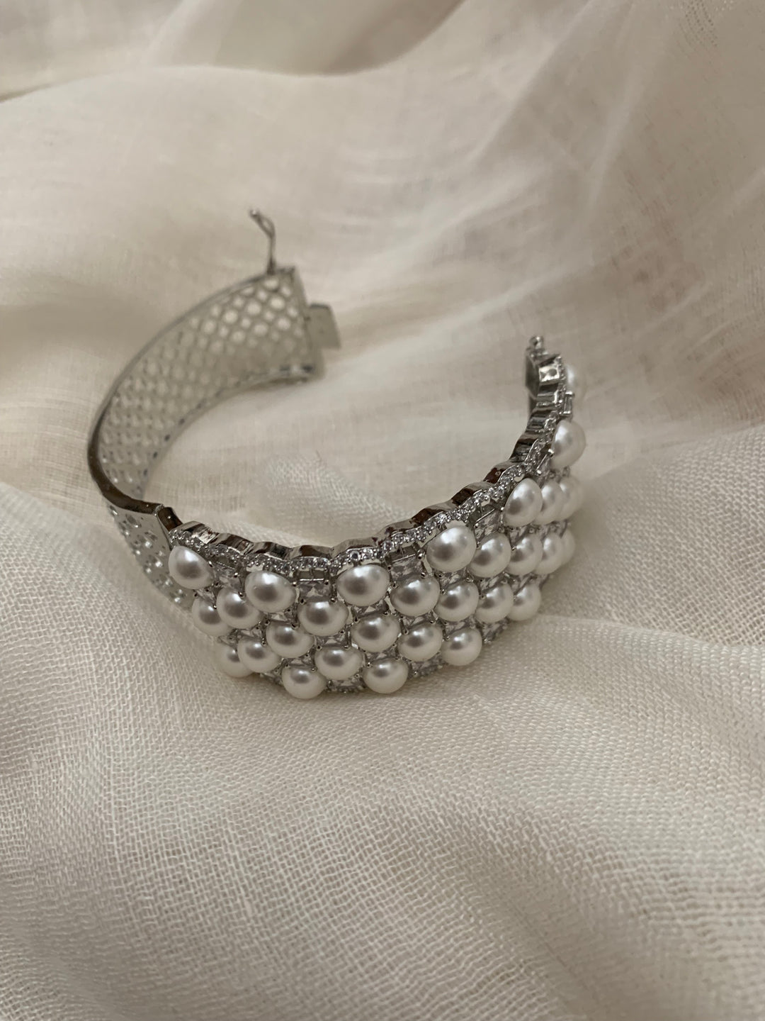 Pearl Hive Cuff Bracelet